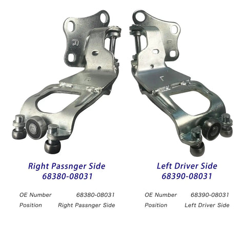Sienna Sliding Door Roller Hinge Pair For 2004 2010 Models Left Driver Side And Right Passenger Side Center Door Power Roller Assembly