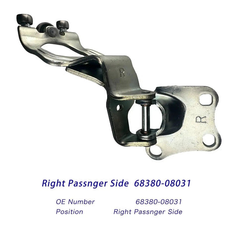 Right Sliding Door Roller Hinge Compatible With Sienna 2004 2005 2006 2007 2008 2009 2010 Passenger Side Center Door Power Roller Assembly Replacement 68380 08031 Restores Smooth Operation And Eliminates Jamming, visible product with OE number.