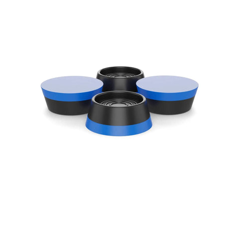 Silent Feet Anti Vibration Pads for Generators Air Compressors and Power Equipment in blue and black, front view