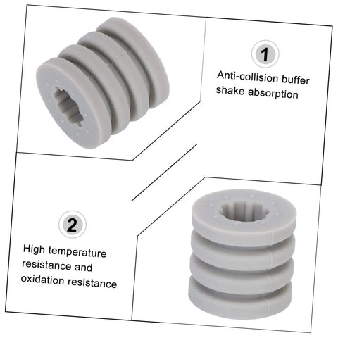 Silicone Antiskid Pads Set 20 Pack Non Slip Bumpers For Chassis And Furniture Feet Anti Collision Mats Grippy Vibration Dampeners For Machines And Appliances Durable Floor Safe Pads showing anti-collision buffer and temperature resistance details