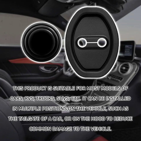 8 Pack Silicone Car Door Latch Protective Covers With Self Adhesive Door Shock Absorbers Upgraded Silencers Universal Guard Pads