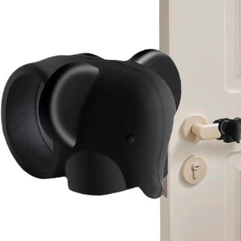 Door Knob Protector Wall Mounted Silicone Cartoon Stopper Bumper Cushion Shield for Home Bedroom Living Room and Office