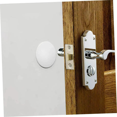 Soft silicone door mat set absorbs shocks and mutes door slams, protecting walls and door edges with flexible cushion pads