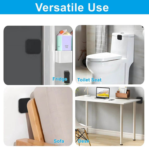 Six Pack Silicone Door Knob Guards Wall Shields Self Adhesive Square Door Handle Bumpers Silencers For Home Office School