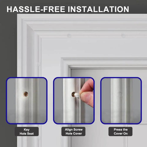 Installation steps for Silicone Door Screw Hole Plugs 1 Quarter Inch By 5 Sixteenth Inch For Entry Doors 50 Pack Compatible With ODL And Western Reflection Frame