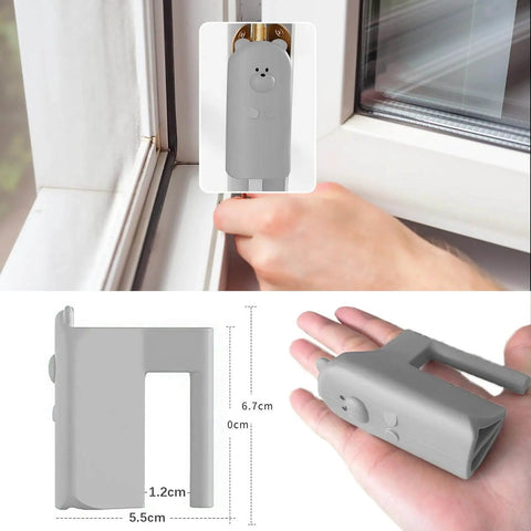 Door Pinch Guard Hanging Silicone Door Stop Wedge Grey 2 Pack Soft Slam Protector For Hinges Quiet Close And Frame Protection Hidden Installation Anti Slam Silencer For Busy Homes, front view with dimensions.