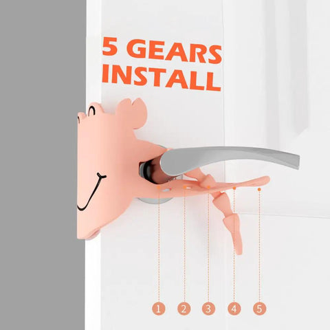 Door Silencers For Slamming Three Pack Silicone Latch Covers With 5 Level Clip Universal Fit 2mm Thick Door Slam Stopper