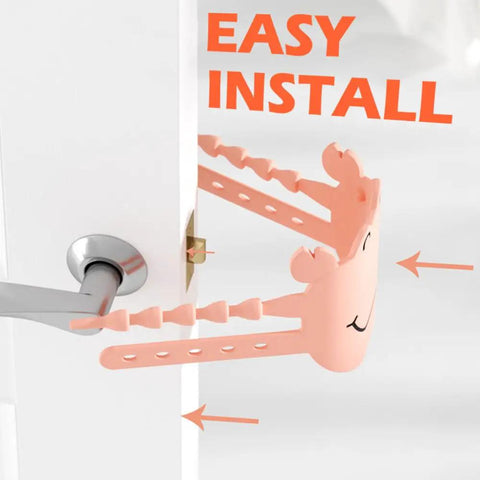 Door Silencers For Slamming Three Pack Silicone Latch Covers With 5 Level Clip Universal Fit 2mm Thick Door Slam Stopper