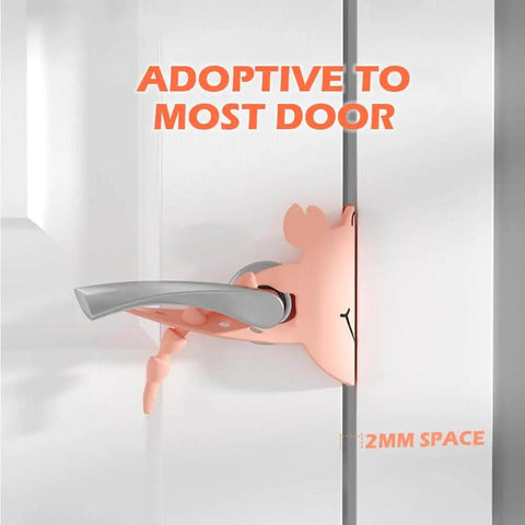 Door Silencers For Slamming Three Pack Silicone Latch Covers With 5 Level Clip Universal Fit 2mm Thick Door Slam Stopper, Quiet