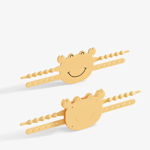 4 Pack Silicone Door Silencer Stopper Cushions For Quiet Closings Flexible Adjustable Snap Fits Most Doors Decorative Noise Reduction For Light Sleepers Cushioned Door Stopper To Prevent Slams And Keep Rooms Peaceful showing two yellow silicone stoppers with smiley face design.