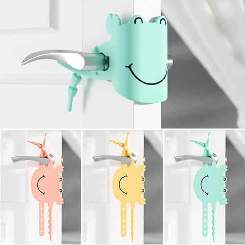 Door Silencers For Slamming Three Pack Silicone Latch Covers With 5 Level Clip Universal Fit 2mm Thick Door Slam Stopper