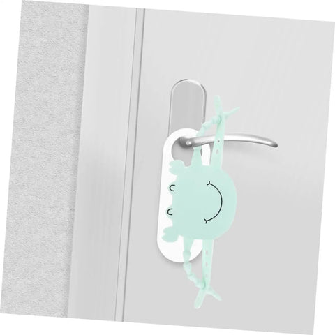 2 Pack Door Slam Preventer Covers Noise Reduction Silencers For Quiet Safe Closures Ideal For Home Office School And More Easy To Install On Doors Without Tools installed on door handle