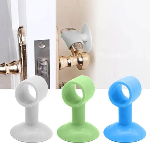 4 Pack Silicone Door Stop Cushions For Doorknobs And Cabinet Handles Anti Collision Silencers That Absorb Wall Impact Protect Walls Reduce Noise Flexible Soft Material Ideal For Bathrooms And Kitchens