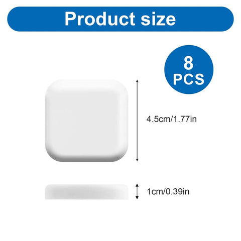 Silicone Door Stopper Wall Protector Set For Home And Office Self Adhesive Door Knob Bumper Silencer Guard Shield 8 Pack