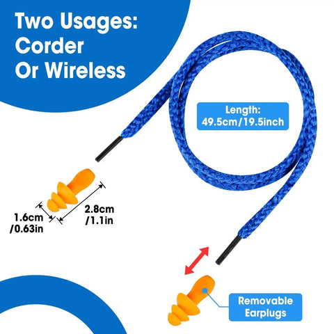 Silicone Ear Plugs 55 Pairs With Corded Design For Reusable Noise Reduction 25 dB NRR Sleep Ear Plugs With String; removable