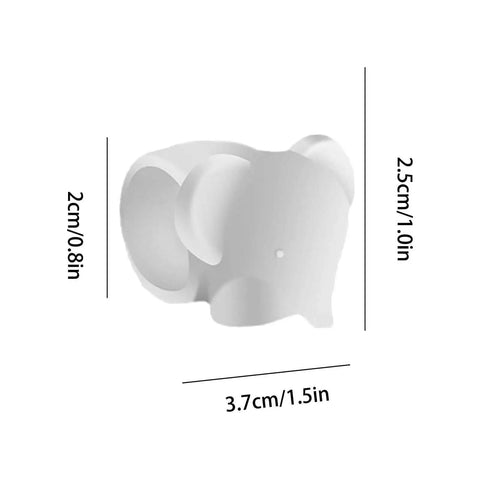 Front view of soft silicone door wall protector with dimensions, designed to cushion every swing, reducing noise and preventing scuffs.
