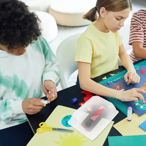 Children crafting with 10-Piece Pro-Grade Silicone Mold Protective Covers For Bracelets Dustproof And Waterproof Guards, on table