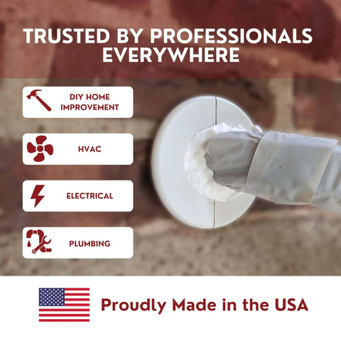 DIY Ready Moldable Silicone Putty For Leak Sealing Black Rectangular Shape, 3.21 Ounces, Made In USA applied on pipe