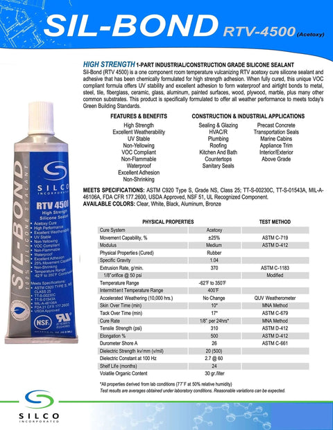 Food Grade NSF RTV Silicone Sealant Adhesive White 2.8 Oz Squeeze Tube For Kitchen Safe Gaskets And Seals Up To 350F Non Slump Waterproof