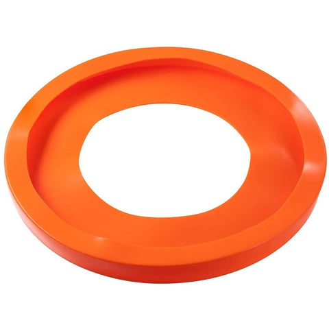 Orange silicone Universal Vacuum Chamber Gasket For Ten Point Seven Five Inch Lids Up To Three Quarter Inch Thick Silicone Seal.