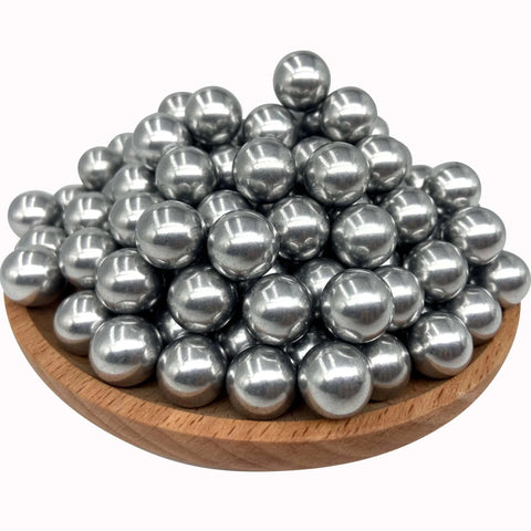 150 X 43 Cal Aluminum Balls for Self-Defense, Reusable Solid Hard .43 Caliber Ammo Fit for T4E Walther PPQ TPM1 and Glock17 Gen 5(Silver Color)
