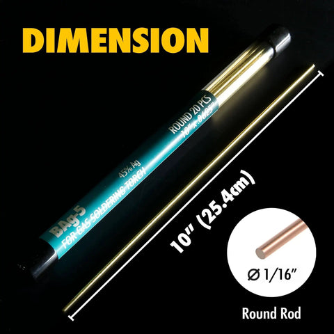 45 Percent Silver BAg 5 Pro Grade Brazing Solder Rods For Welding 20 Sticks Cadmium Free Flux Required Size One Sixteenth Inch By Ten Inches