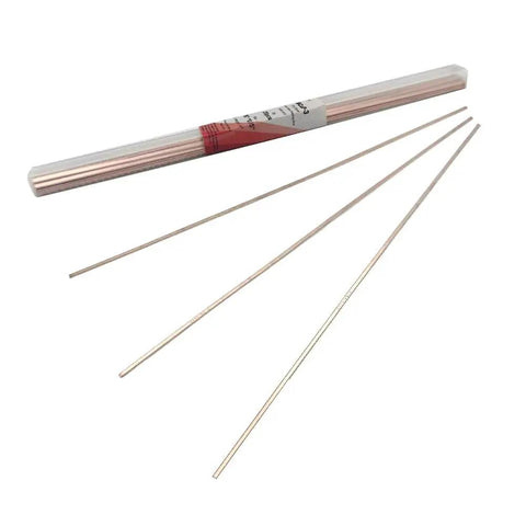 20 Pack 5 Percent Silver Brazing Rods BCuP-3 For Gas Soldering 0.050 Inch By 0.125 Inch By 14 Inch Flat Bars JAgP-5 Silver