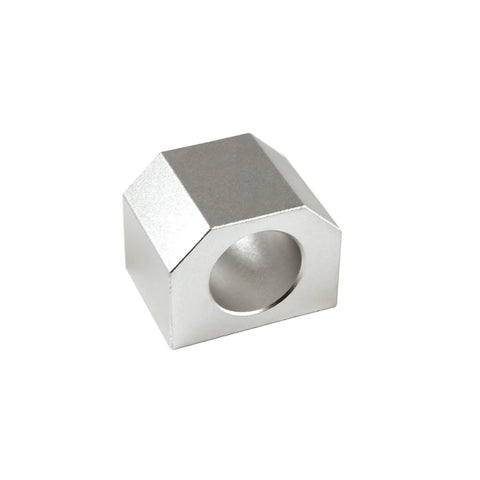 Silver DSG16H Nut Housing Seat Ball Screw Mount Bracket Holder, 28mm Dia, for SFU1605 CNC Machine Parts, side view, sleek design
