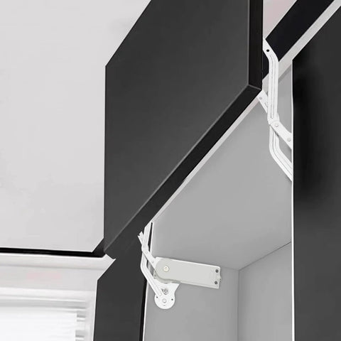 Cabinet Door Hinges Set Folding Lift up Top Table Vertical Swing Lift Up Stay Pneumatic Arm Kitchen Mechanism Hinges durable silent silver