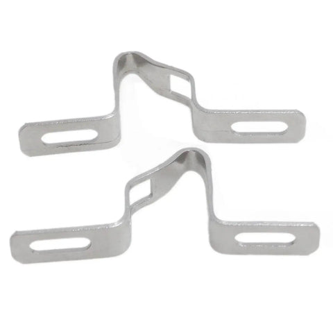2 Pieces Silver Sliding Door Keepers With Glass Lock Latch For Sliding Patio Doors Including Mounting Screws, Durable Zinc Alloy