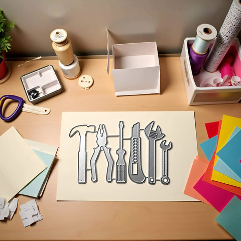 Must Have All Purpose Die Cut For Card Making And Scrapbooking With Intricate Metal Cutting Dies For Embossing Stencils on desk