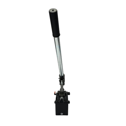 Magister Hydraulics Single Acting Hydraulic Hand Pump with 1 QTs Tank - Manual Hydraulic Pump shown from top angle