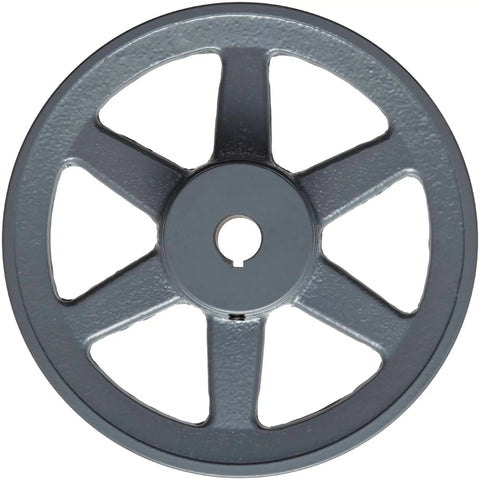 Bored-To-Size V-Belt Sheave For Classic V-Belt Drives, 5.45 In Outside Diameter, 0.5 In Bore, Single-Groove Cast Iron Housing, AK5612
