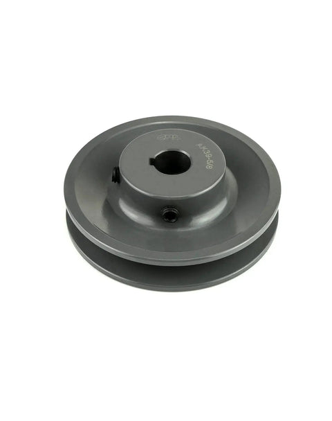 3.75 Inch V Belt Pulley With One Groove Fixed Bore Five Eighths Inch Cast Iron For V Belt 4L A AX Belt Sections Anti Corrosion Durable