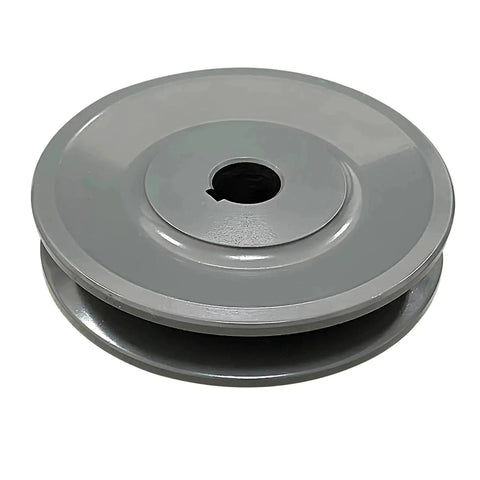 Single Groove V Belt Pulley Three Point Seven Five Inch Outside Diameter Grey Cast Iron Fixed Bore For Five Eighth Inch Shaft A Belt Section 4L Compatible V Belt Sheave Durable Corrosion Resistant For Heavy Duty Shop Use