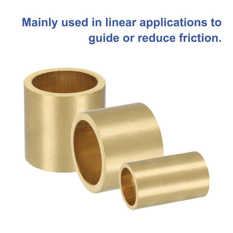 40 Pcs Self Lubricating Sintered Bronze Sleeve Bearings 6mm Bore 8mm Outer Diameter 8mm Length High Temperature Friction Reduction Bushings in linear application
