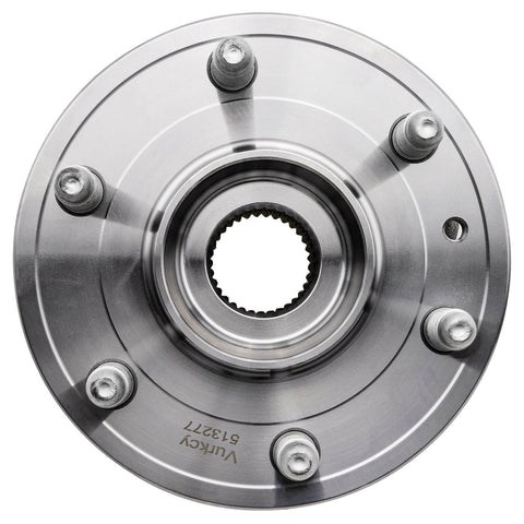 Six Lug Wheel Bearing Hub Assembly Front And Rear Fitment Replaces 513277 For Buick Enclave Chevy Traverse GMC Acadia Saturn Outlook ABS Encoder 6 Bolt 1Pcs showing front view