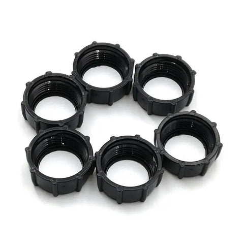 Six Pack Replacement Tightening Nuts For 17mm Ball Joint Adapters For Car Mounts Screw On With Bracket Holder Ring Set