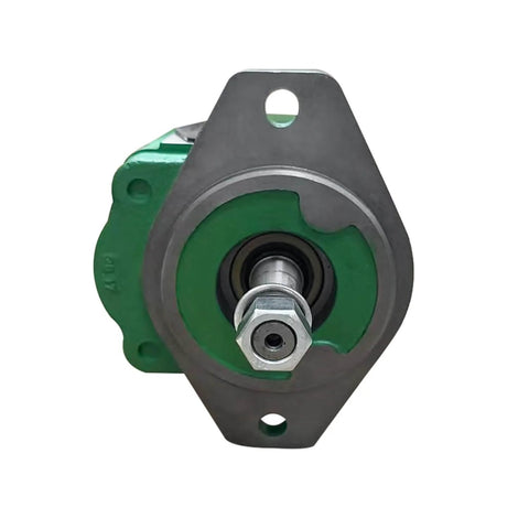 Front view of SJ34566 Hydraulic Pump SJ13305 fits for John Deere 6120E 6100D tractors, showing mounting holes and shaft details.