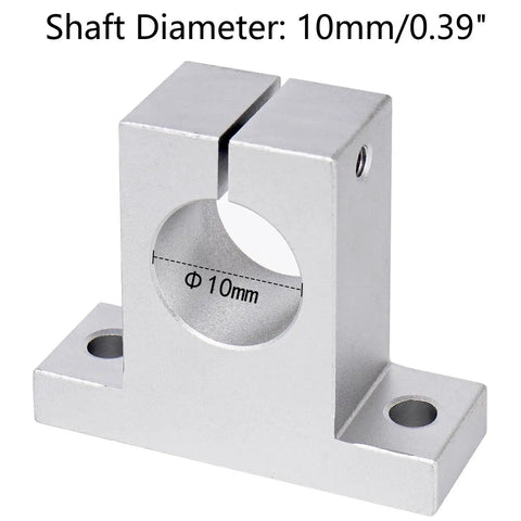 Heavy Duty 4 Pack SK10 Aluminum Linear Motion Rod Supports And Rail Shaft Guides For 10mm Diameter Shafts corrosion resistant