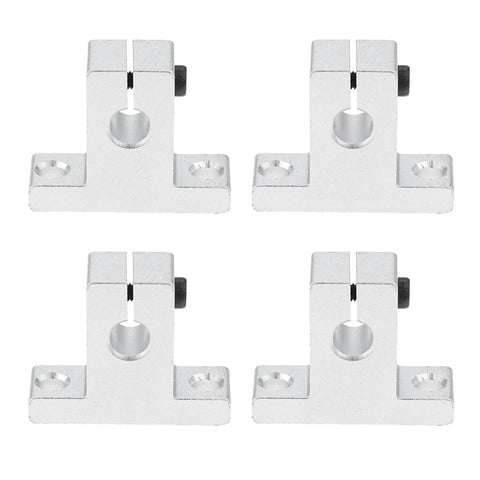 4pcs sk8 shaft support for 2pcs 500mm linear motion rod shaft guide and (500mm) 8mm lead screw and 4pcs scs8uu bearings CNC installs
