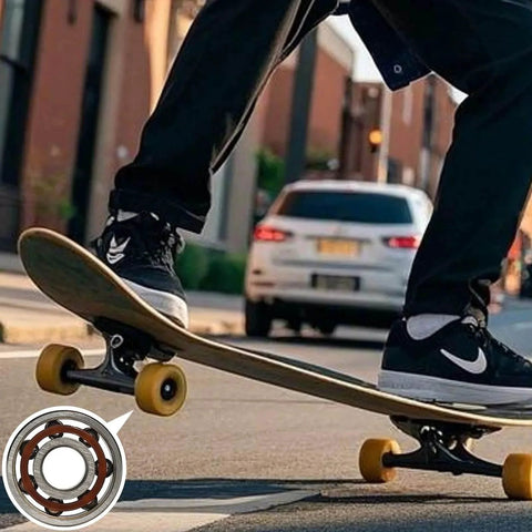 Skateboard with 20 Pcs 608 Ball Bearings -High Precision Rating Fidget Spinner Bearing Miniature Deep Groove Ball Bearings