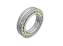 SKF Bearing 305264 D Double Row Back To Back Arrangement Machined Cage 230 Mm Bore Bearing Steel shown in side view