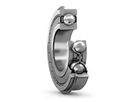 SKF 6008 2ZNRJEM Deep Groove Ball Bearing Single Row 40X68X15MM with two shields and snap ring shown in side view.
