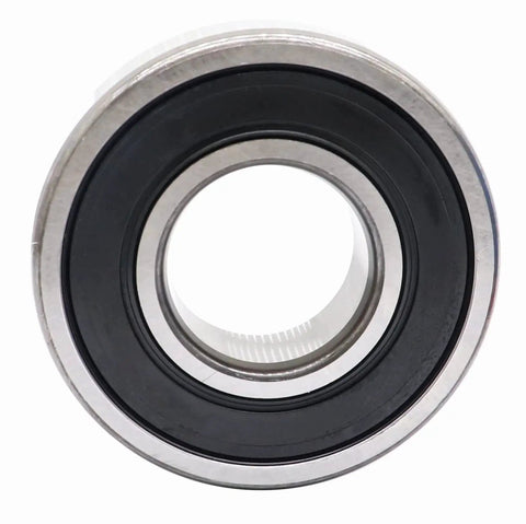 Front view of SKF 6204 2RSH C3 deep groove ball bearing 20x47x14mm pre-greased