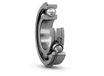 Side view of SKF 6311 NRJEM Deep Groove Ball Bearing 55 Mm Bore with Snap Ring Outer Ring Locating Sheet Metal Cage C3 Clearance