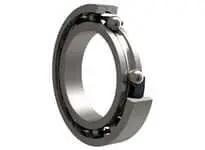 SKF 12G 88128 TN9 GJN Single Row Ball Bearing With Polyamide Cage for precision machinery front view showing inner and outer rings.