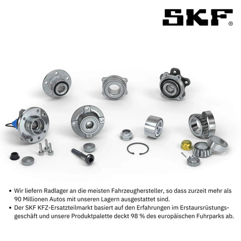 SKF VKBA 6649 Wheel Bearing Kit with installation components and SKF unit for optimized performance and vehicle safety.