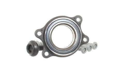 SKF VKBA 6649 Wheel Bearing Kit with installation components for optimized vehicle performance and safety, front view