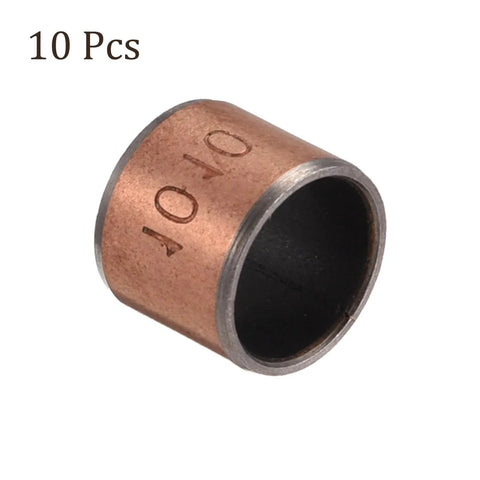 10 Pcs 1010 Sleeve Bearings Self Lubricating Wrapped Oilless Plain Bearings For Sliding Machinery Applications 10mm Bore
